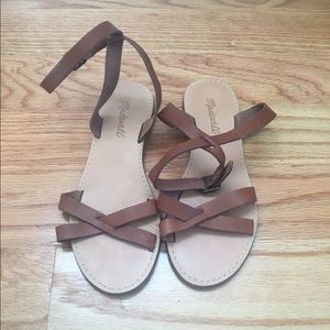 Madewell Brown Sandals, Size 7, Never Worn.